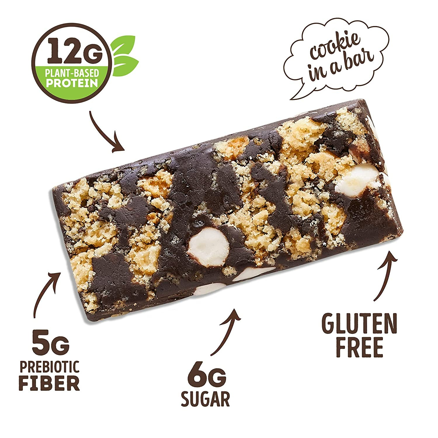 Lenny & Larry's The Complete Cookie-Fied Bar - Cookies & Creme Plant-Based Protein Bar - 9 Adet