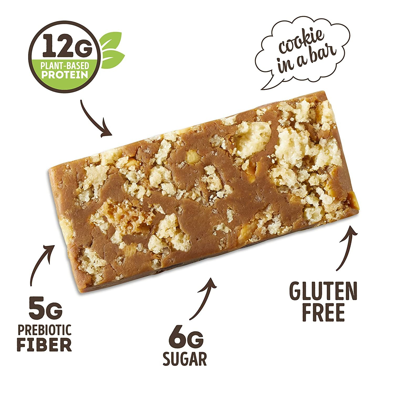 Lenny & Larry's The Complete Cookie-fied Bar - Peanut Butter Chocolate Chip Plant-Based Protein Bar - 9 Adet