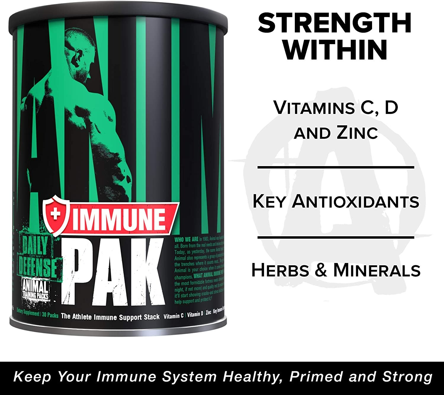 Animal Immune Pak - Extract and More, Immune Pill Packs - 30 Adet