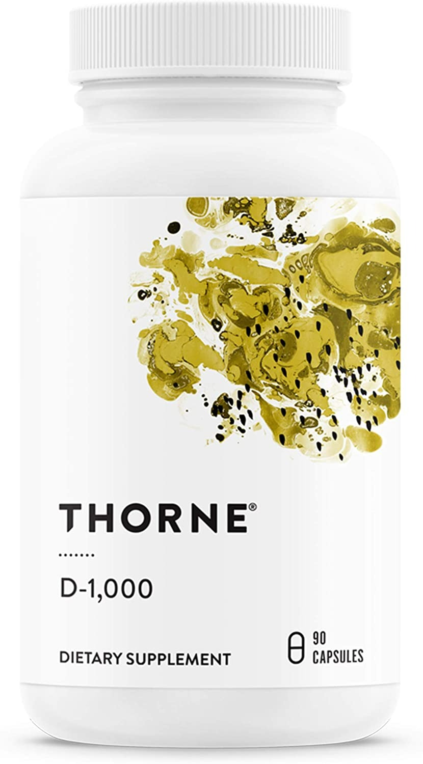 Thorne Vitamin D-1000 - Vitamin D3 Supplement - 90 Kapsül