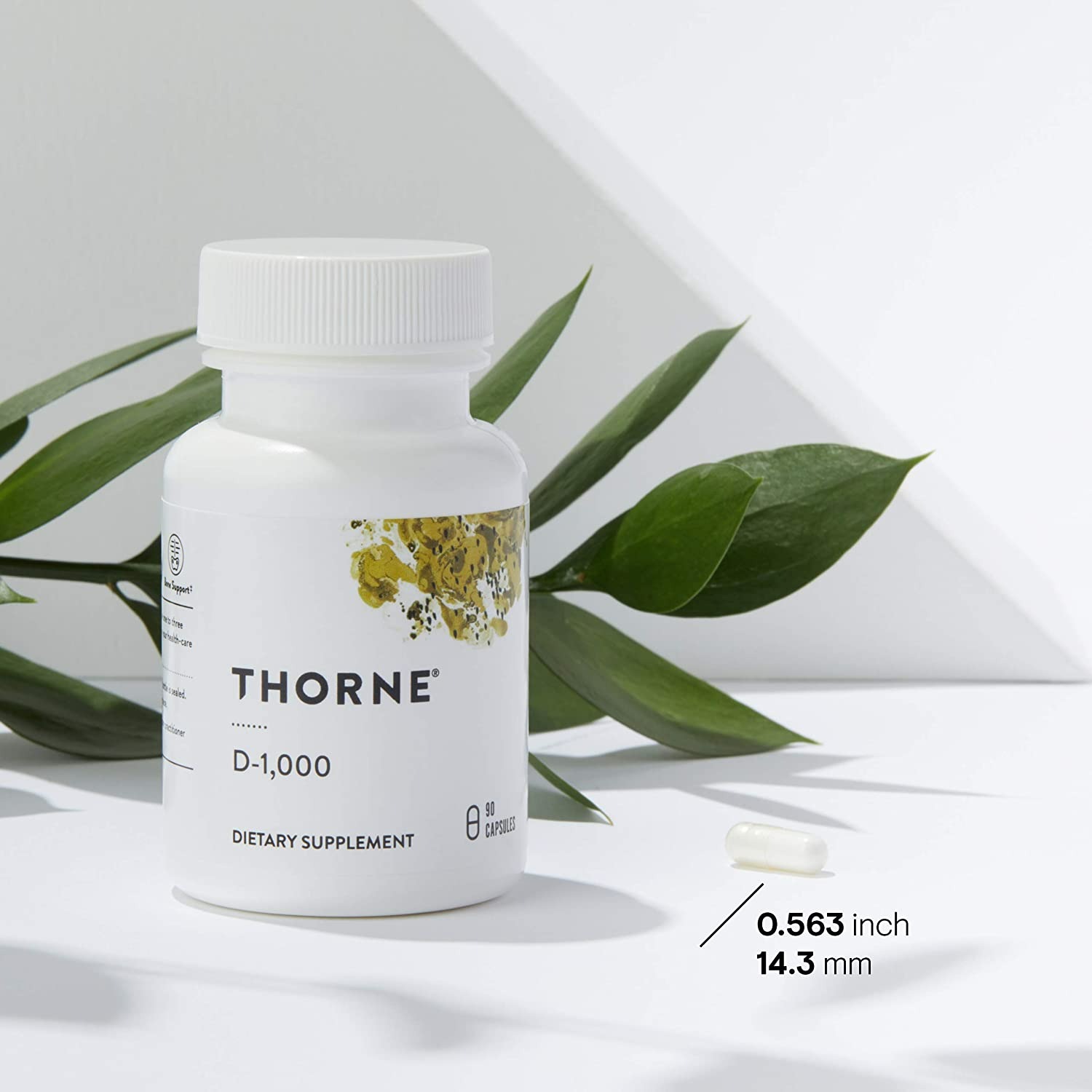 Thorne Vitamin D-1000 - Vitamin D3 Supplement - 90 Kapsül