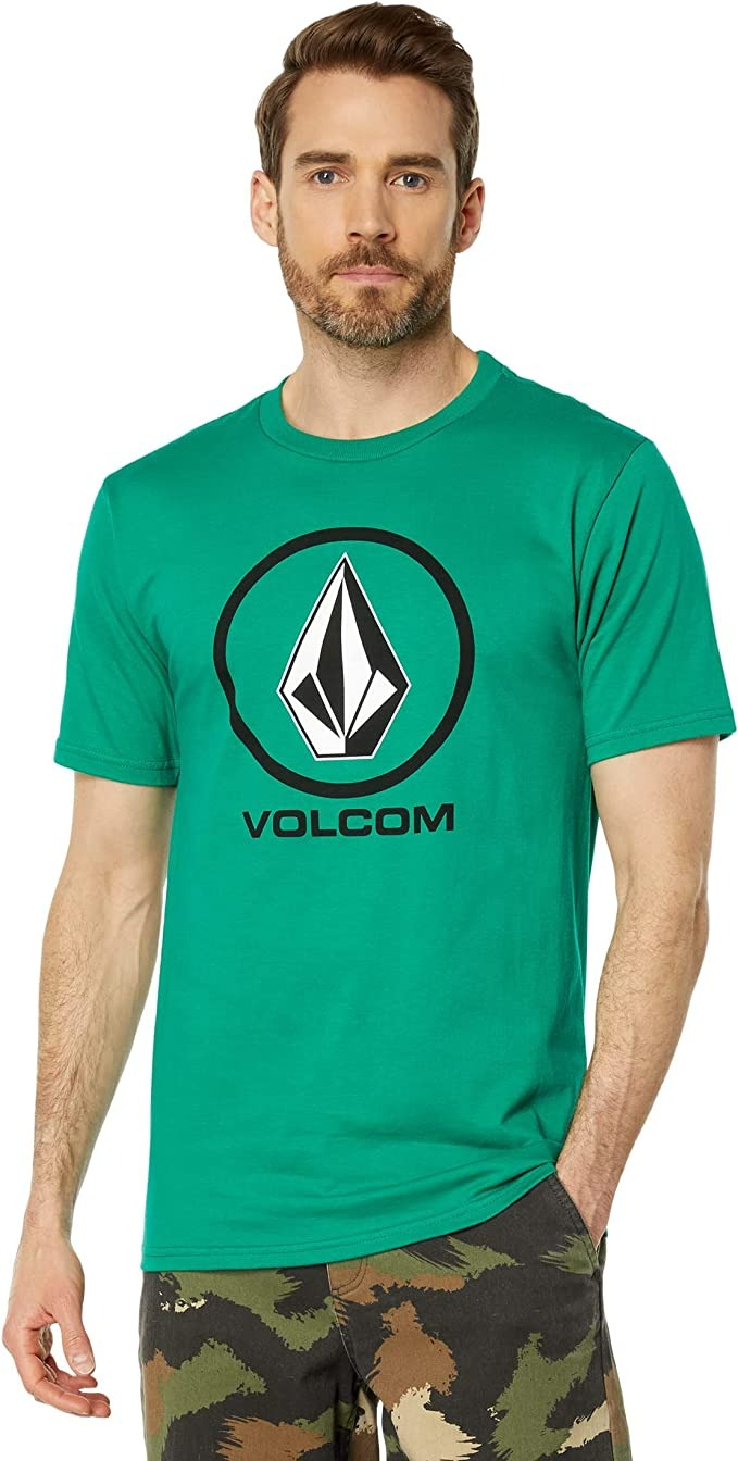 Volcom Crisp Stone Short Sleeve Tee - Yeşil