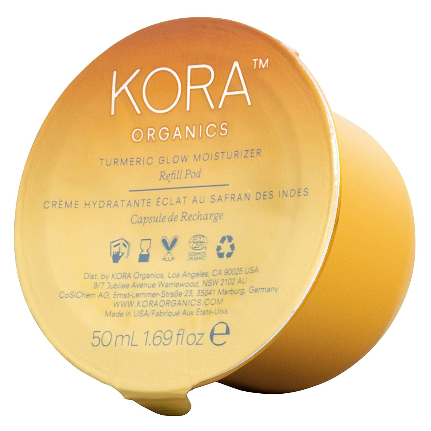 Kora Organics Turmeric Glow Moisturizer Refill Pod - 1.69 Fl Oz