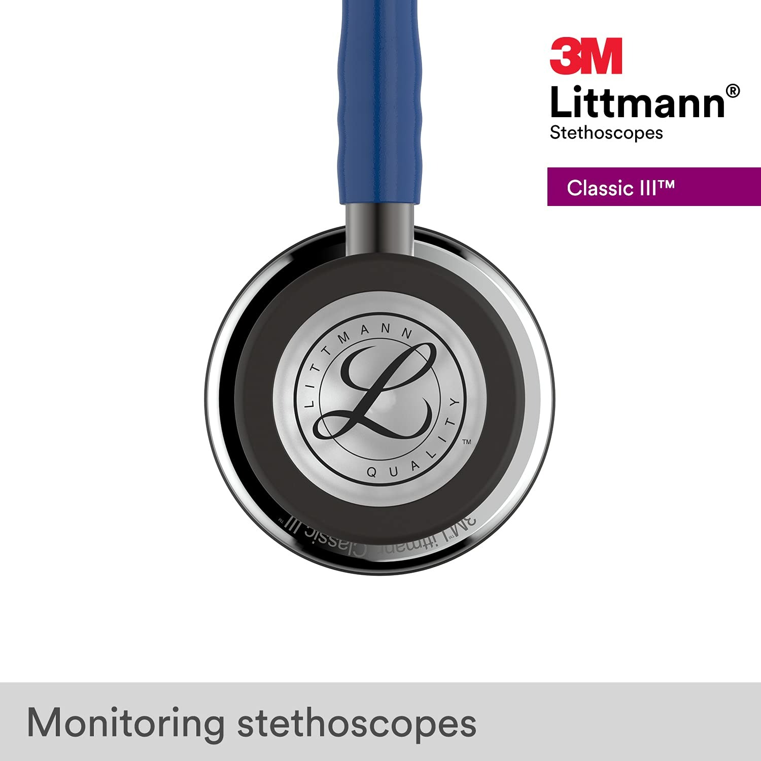 3M Littmann Classic III Monitoring Stethoscope - Lacivert - 27 Inç