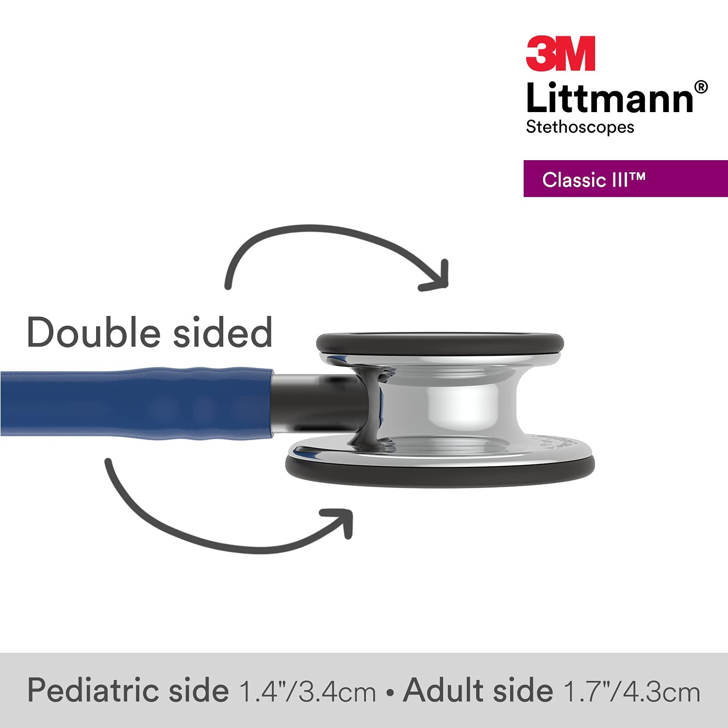 3M Littmann Classic III Monitoring Stethoscope - Lacivert - 27 Inç