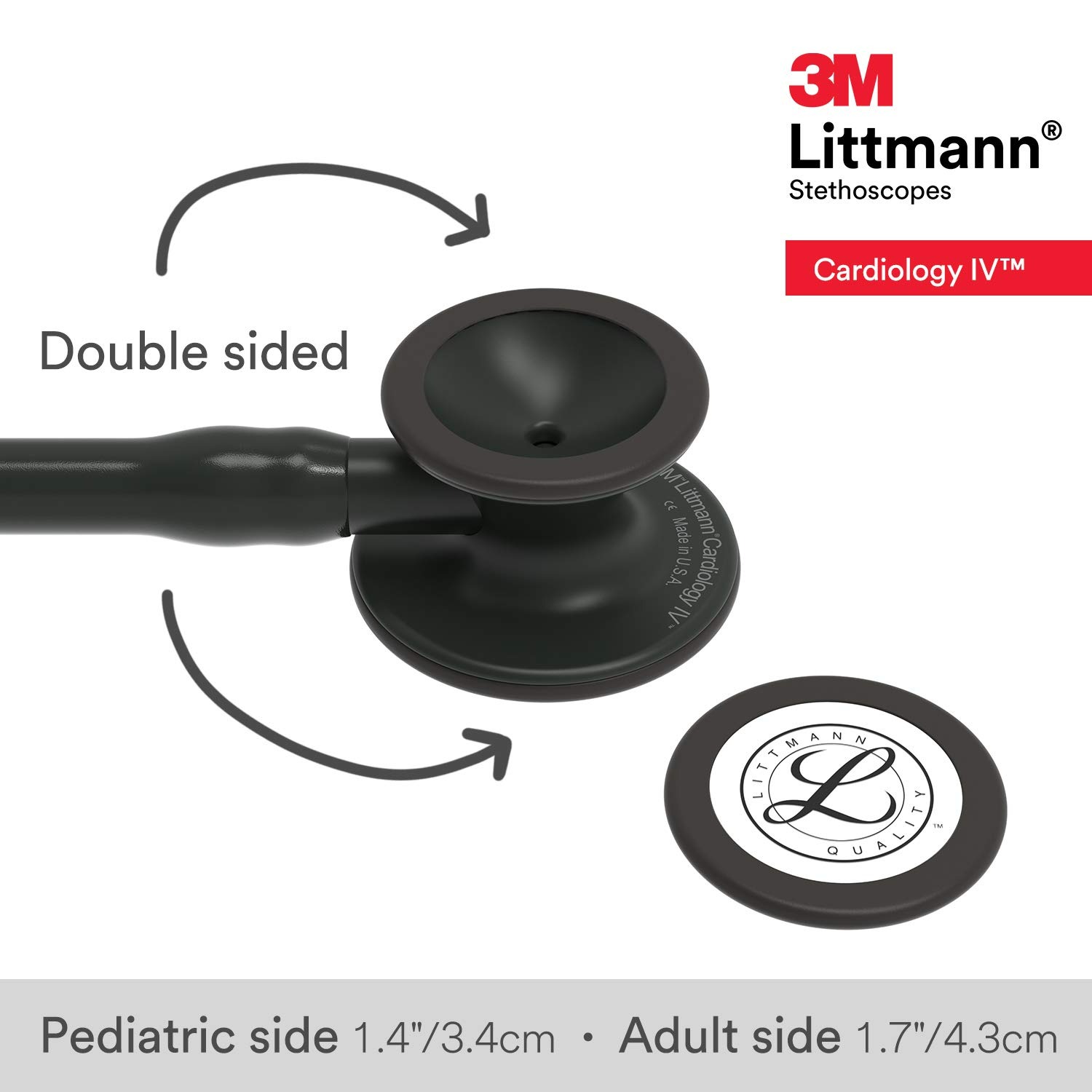 3M Littmann Stethoscope Cardiology IV - Siyah - 27 Inç