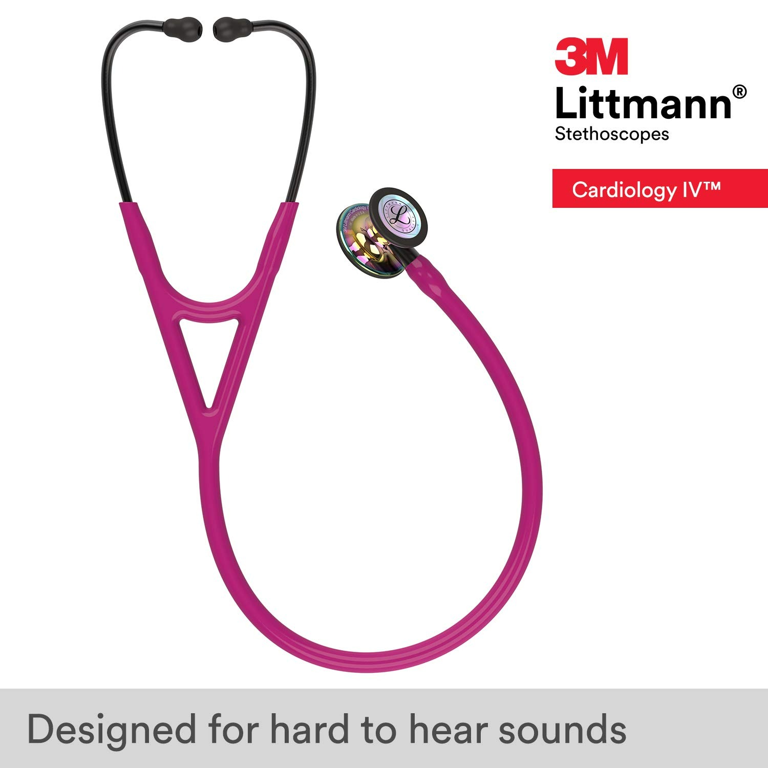 3M Littmann Cardiology IV Diagnostic Stethoscope - Pembe - 27 Inç