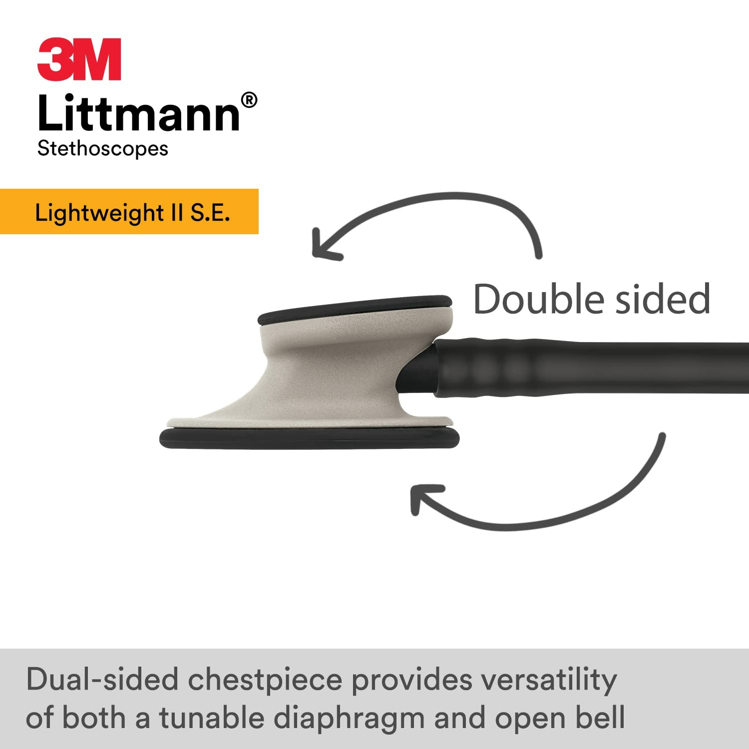 3M Littmann Lightweight II S.E. Stethoscope - Black Tube - 28 Inç