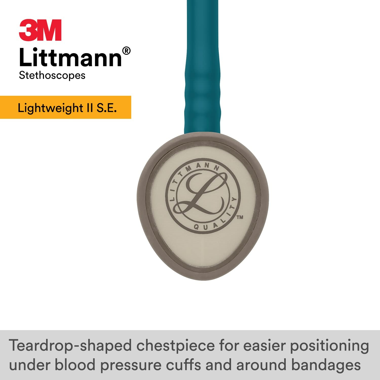 3M Littmann Lightweight II S.E. Stethoscope - Caribbean Blue Tube - 28 Inç