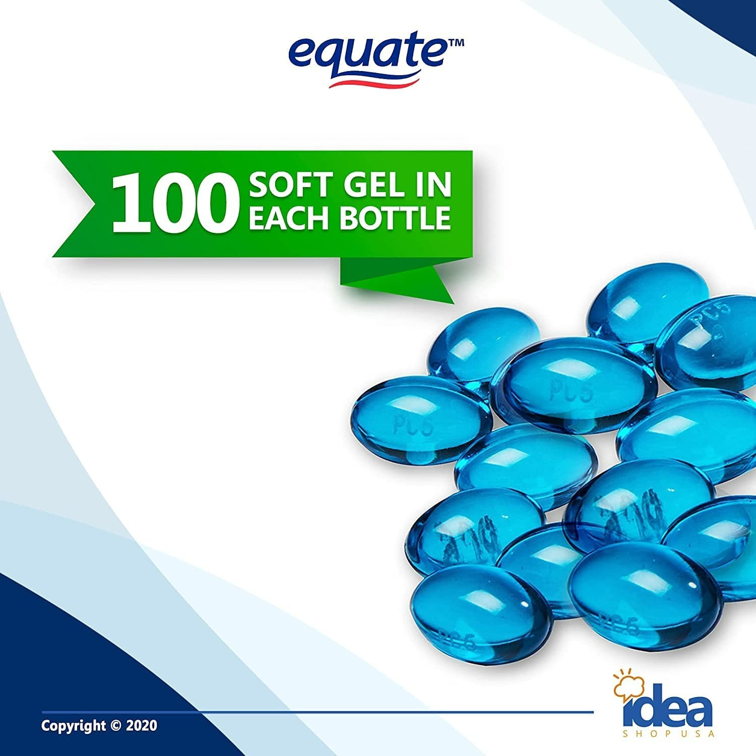 Equate Maximum Strength Sleep-Aid Softgels 50 mg - 100 Tane - 2 Adet Bundle with Exclusive Have a Great Sleep