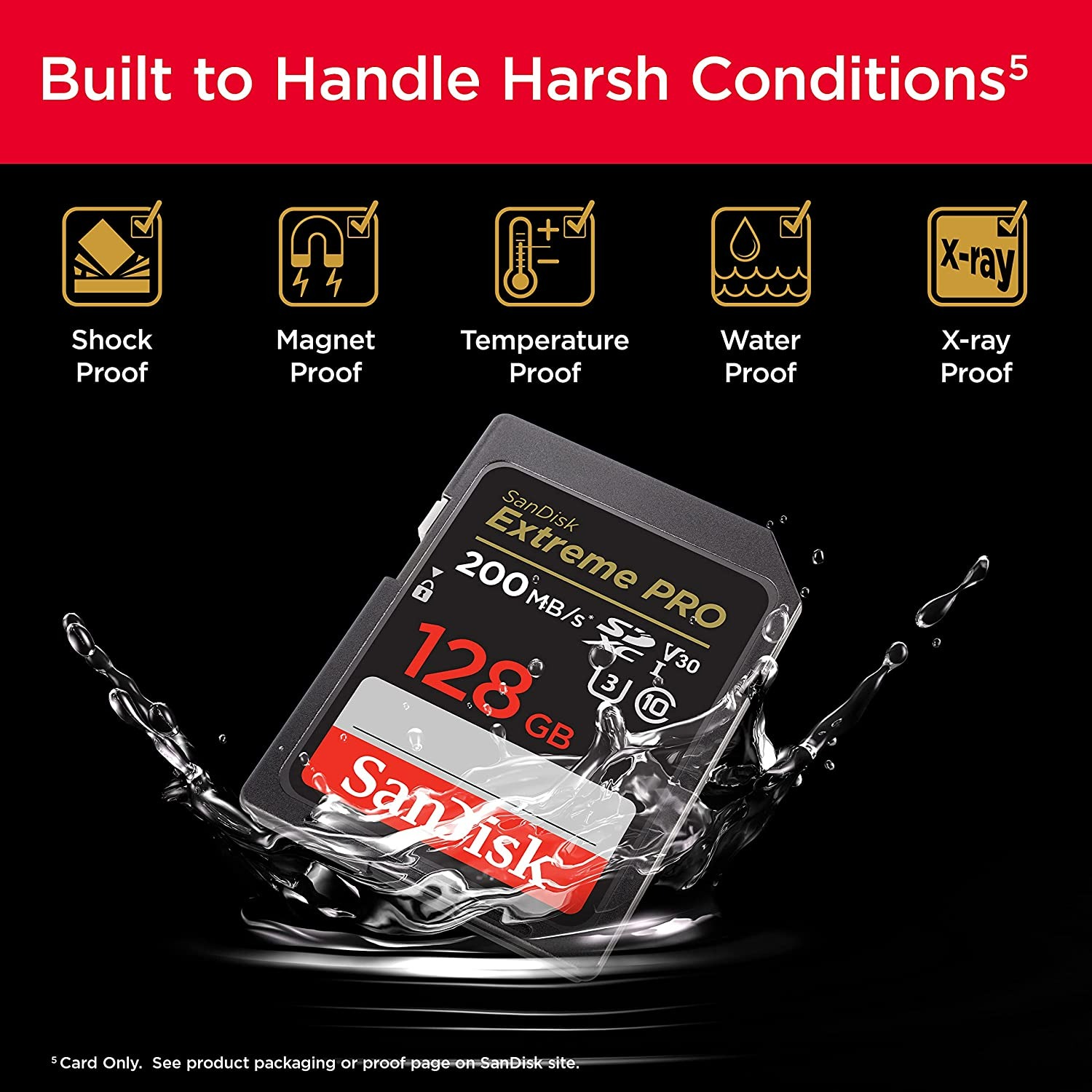 SanDisk 128GB Extreme PRO SDXC UHS-I Memory Card