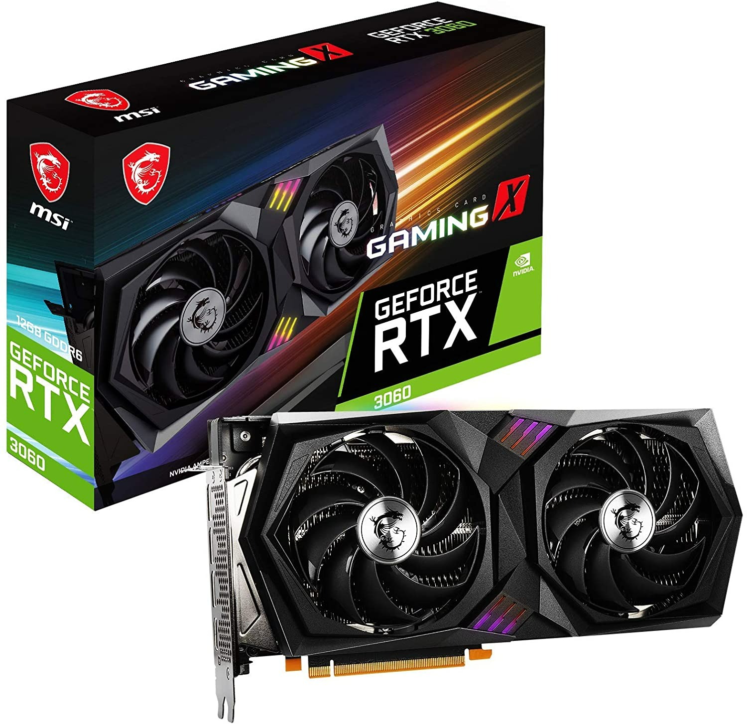 MSI Gaming GeForce RTX 3060 12GB 15 Gbps GDRR6 192-Bit 4 Twin-Frozr Torx Fan Ampere RGB OC Graphics Card