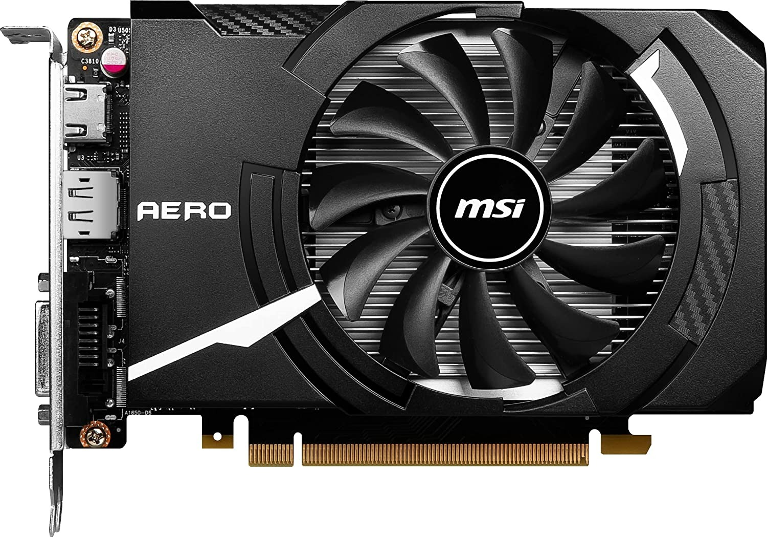 MSI Gaming GeForce GTX 1630 4GB GDRR6 64-Bit Single Fan OC ITX Graphics Card