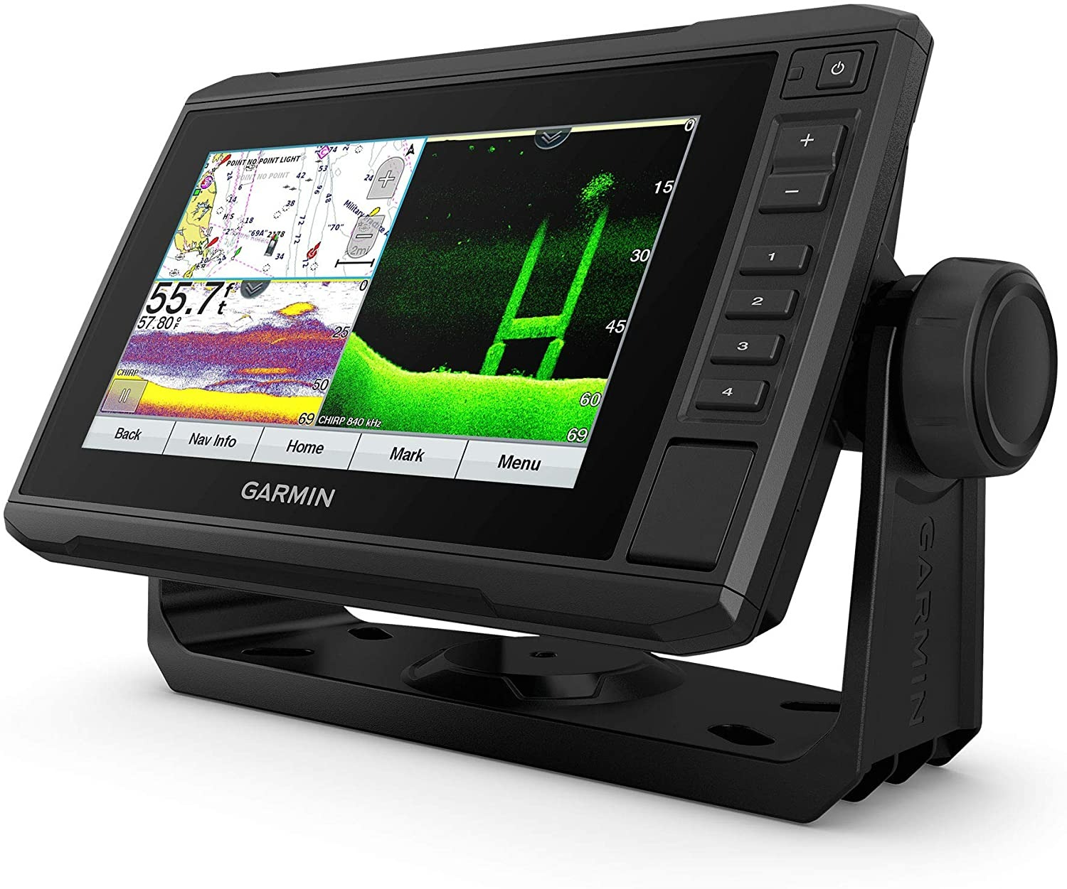 Garmin Echomap UHD 74Cv - 7" Keyed-Assist Touchscreen Chartplotter