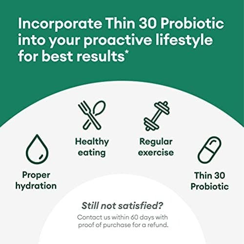 Physician's Choice 60 Billion Probiotic and Thin - 30 Probiotic Bundle