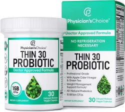 Physician's Choice Probiotics for Weight Management & Bloating- 6 Probiotic Strains - 30 Adet