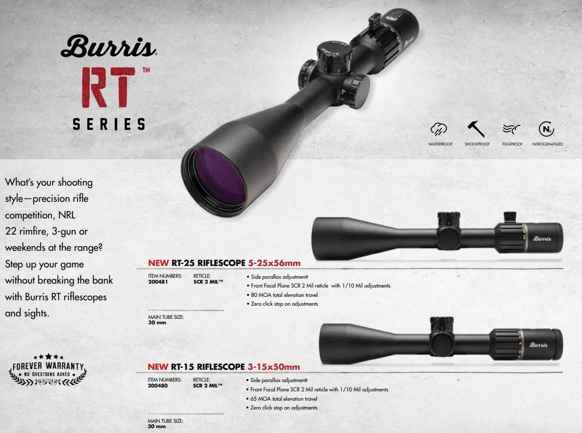 Burris RT Series Long Range Rifle Scope