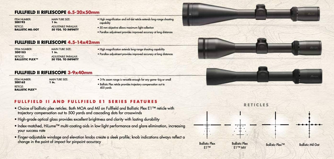 Burris Fullfield E1 Hunting Scope