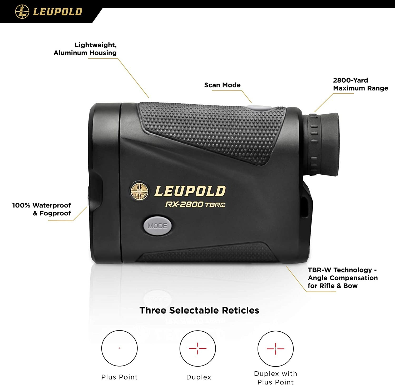 Leupold RX-2800 TBR Laser Rangefinder - 7x