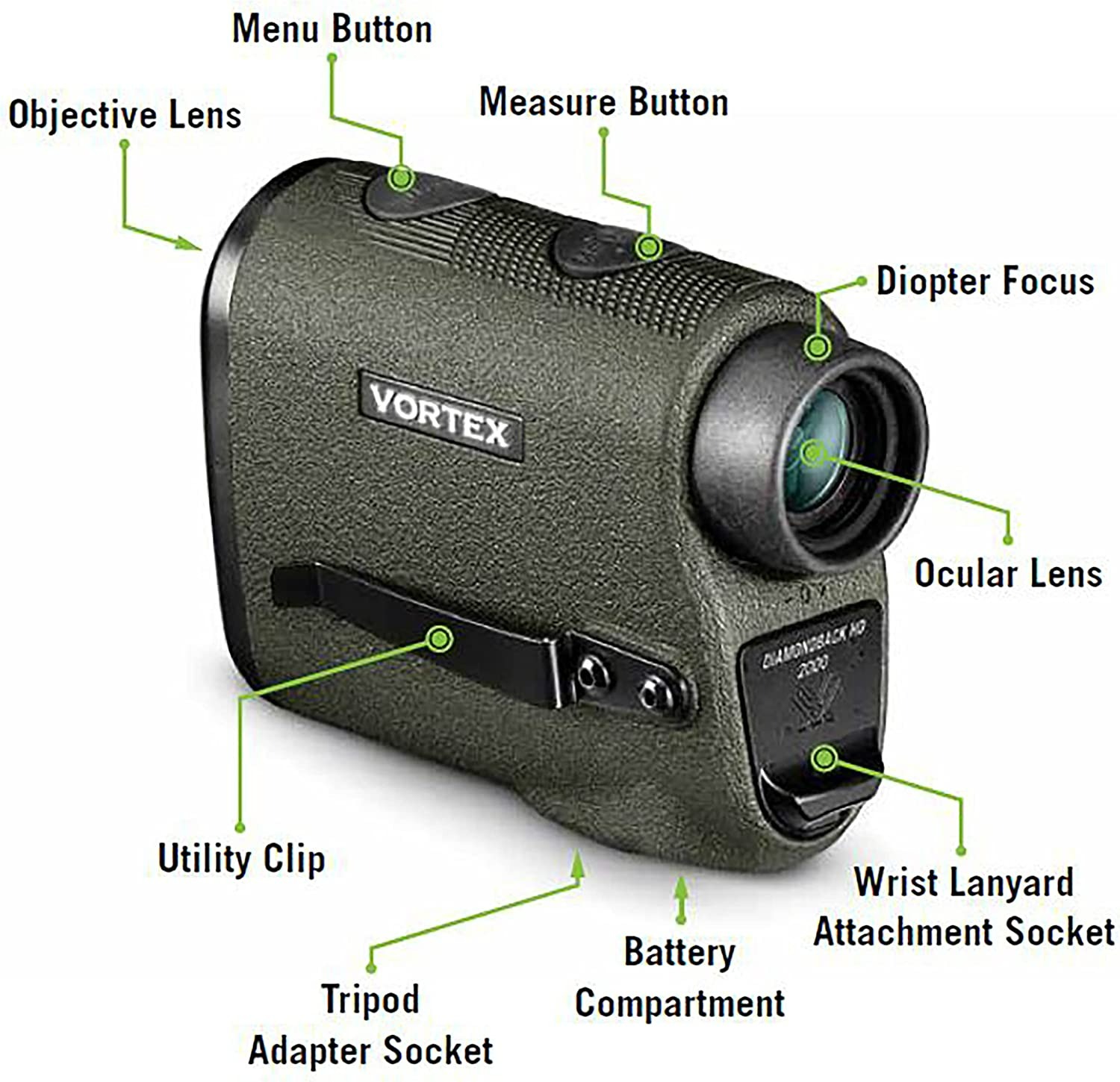 Vortex Optics Diamondback HD 2000 Laser Rangefinder