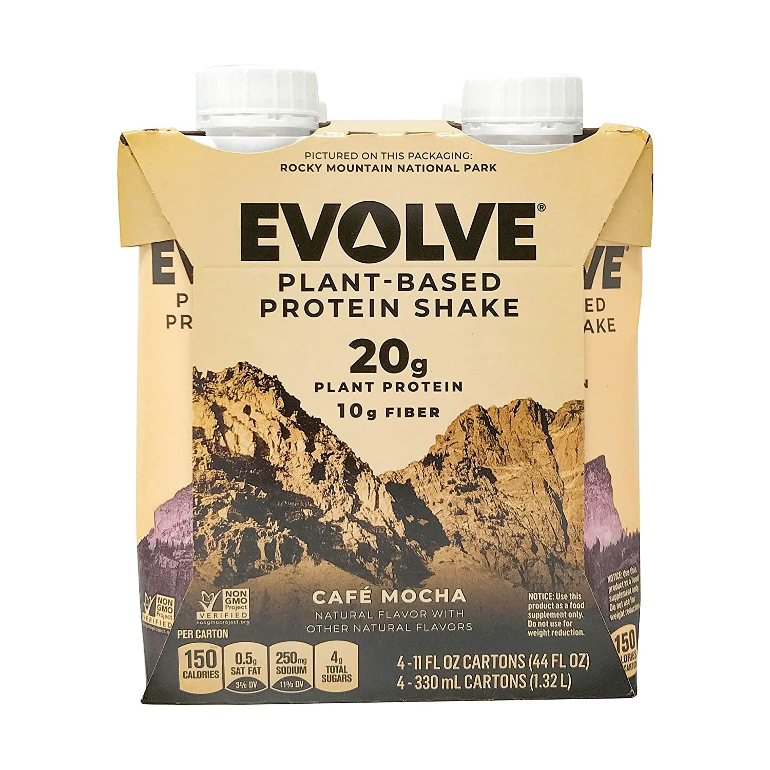 Evolve Mellow Mocha Protein Shake - 4 Adet - 11 Oz