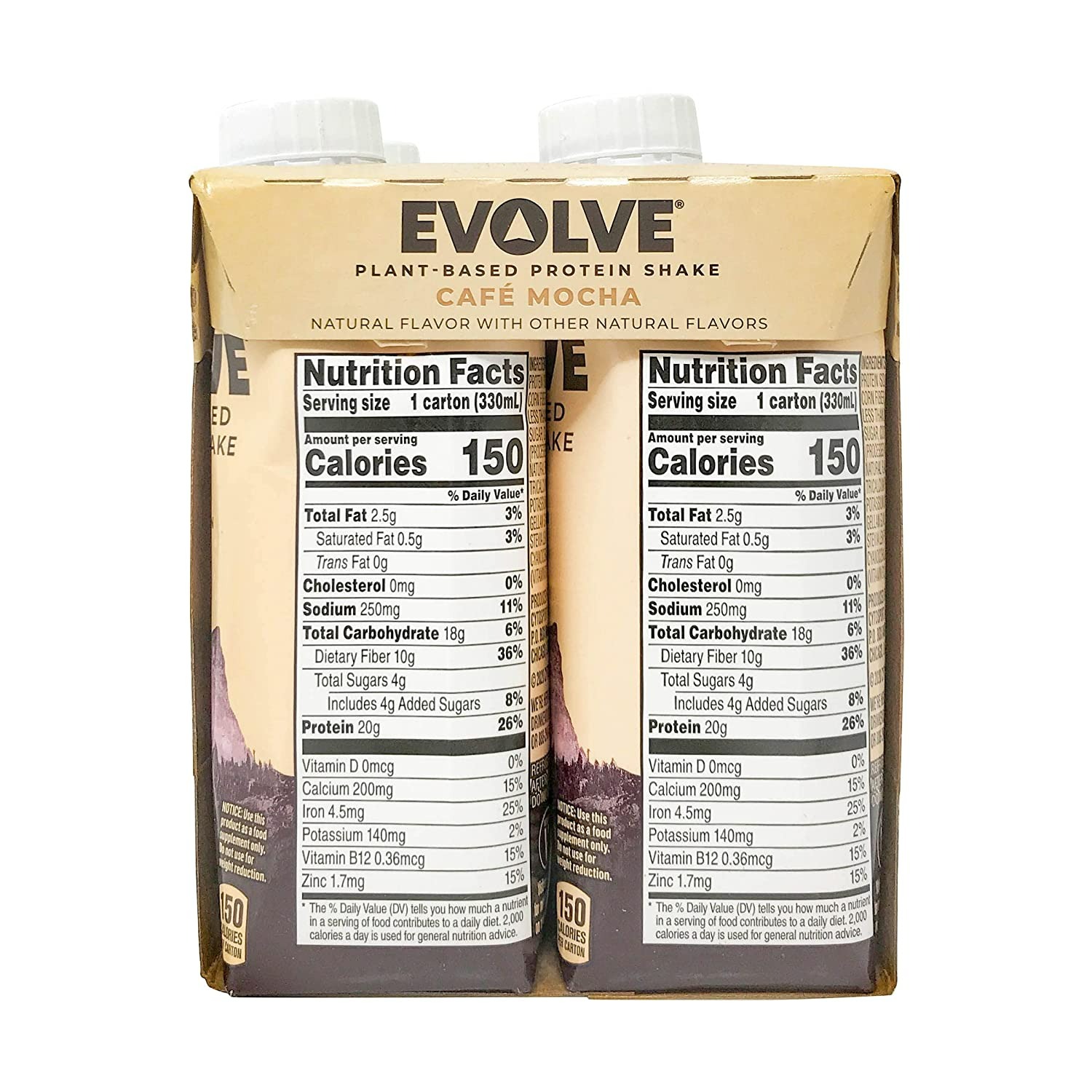 Evolve Mellow Mocha Protein Shake - 4 Adet - 11 Oz