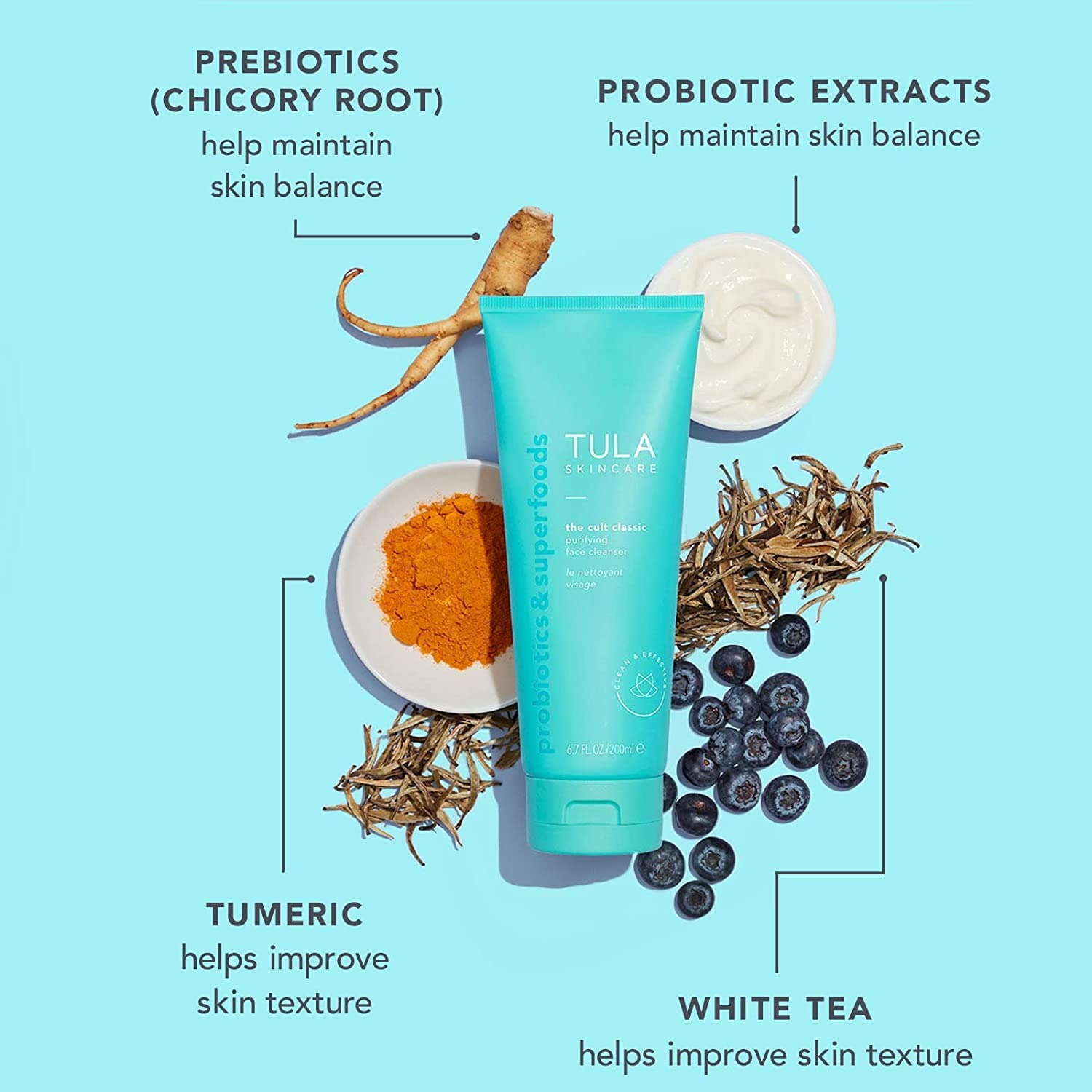 Tula Skin Care Supersize Cult Classic Purifying Face Cleanser  - 6.7 Oz