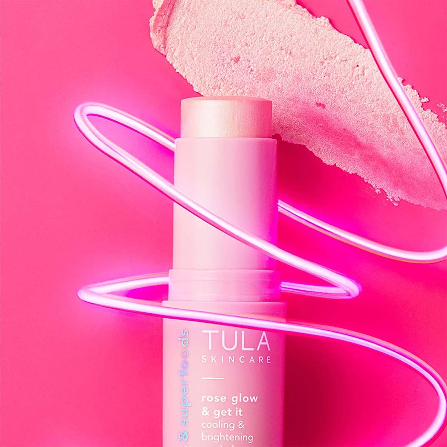 Tula Skin Care Rose Glow & Get It Cooling & Brightening Eye Balm - 0.35 Oz