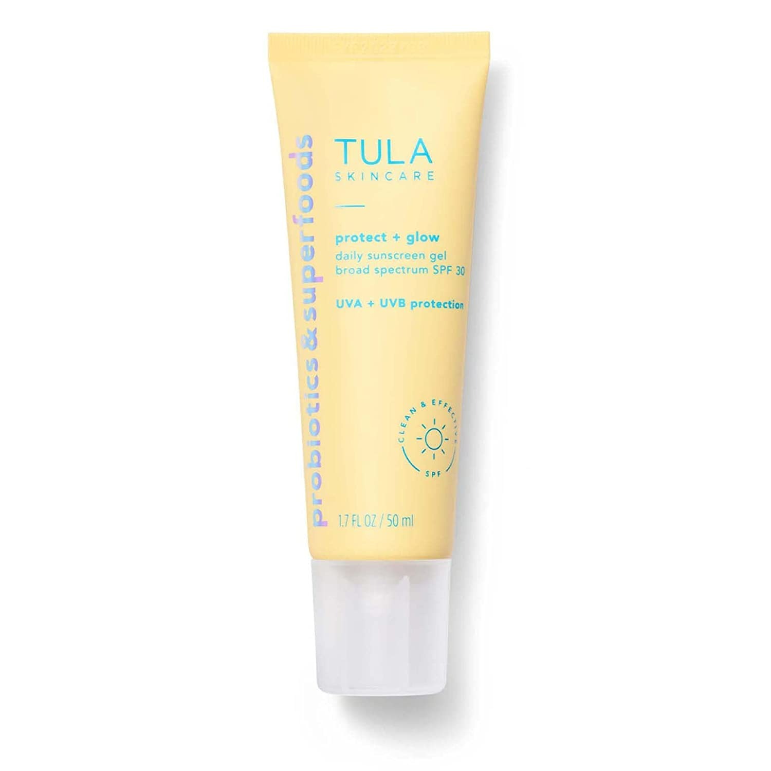 Tula Skin Care Protect + Glow Daily Sunscreen Gel Broad Spectrum SPF 30 - 1.7 Fl Oz