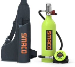 Smaco Scuba Tank 1L Mini Scuba Tank S400 Scuba Diving Tank Diving Equipment