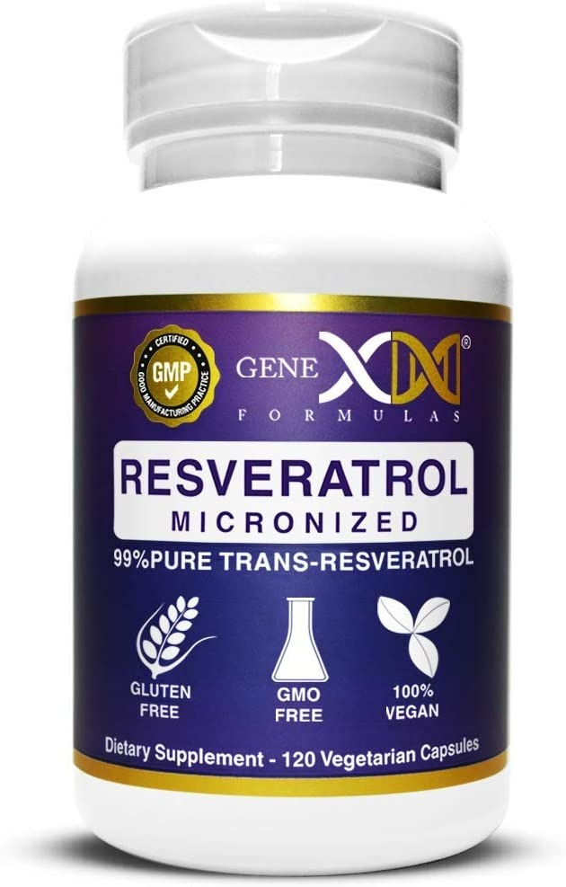 Genex 99% Micronized Trans-Resveratrol with BioPerine for Absorption 1000 mg  - 120 Adet