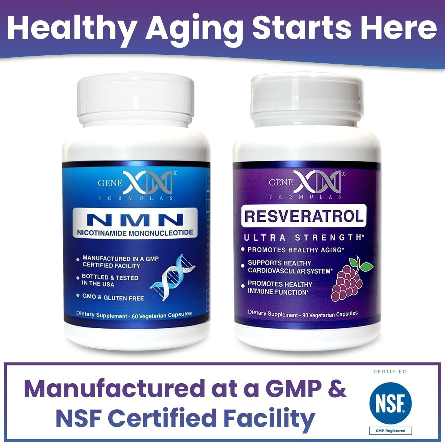 Genex Nmn and Resveratrol Dynamic Duo Supplements