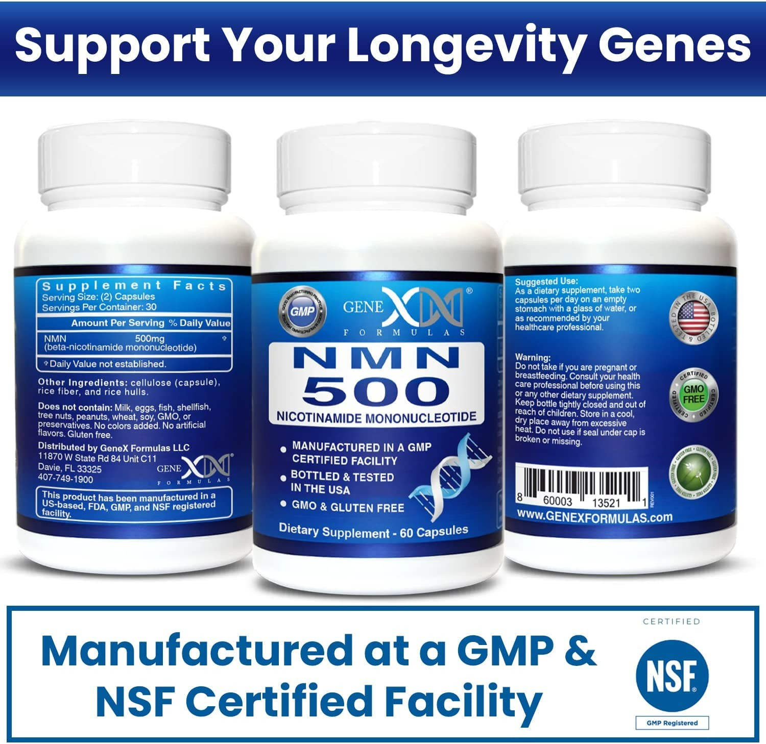 Genex Formulas NAD+ Precursor Supplements  - 60 Adet