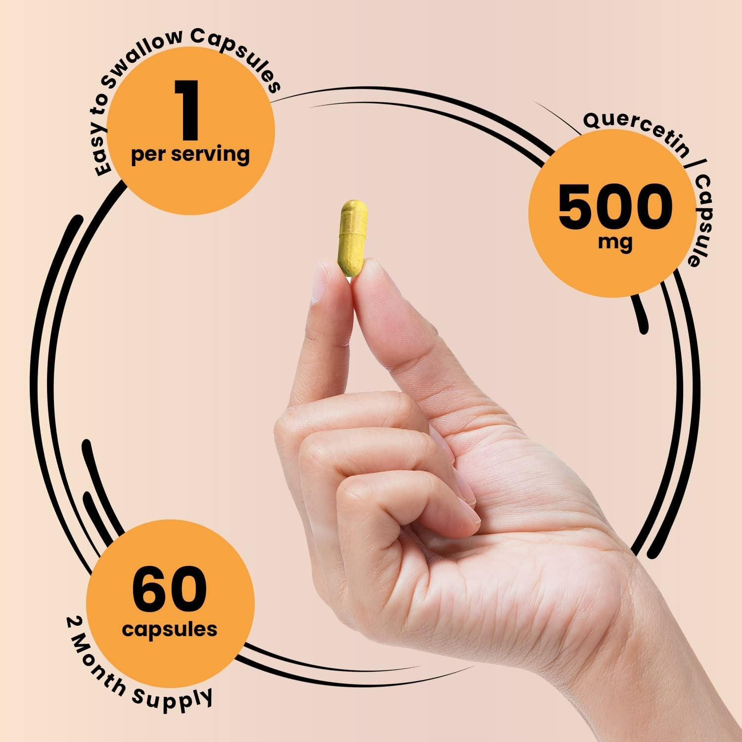 Genex Quercetin 500 mg Supplement - 60 Adet