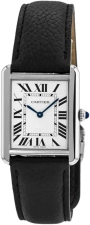 Cartier Tank Solo Steel Leather Ladies Watch WSTA0028 - 27 mm