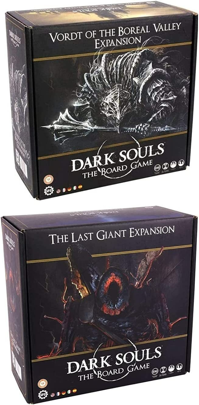 Steamforged Dark Souls The Last Giant and Vordt of The Boreal Valley Expansions Board Game Bundle - 2 Adet