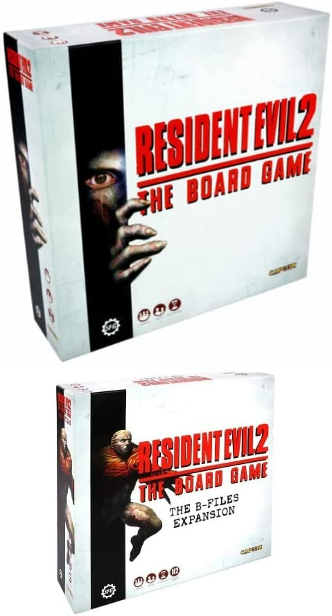 Steamforged Games Resident Evil 2 Board Game Bundle Base Game and The B-Files Expansion Set - 2 Adet