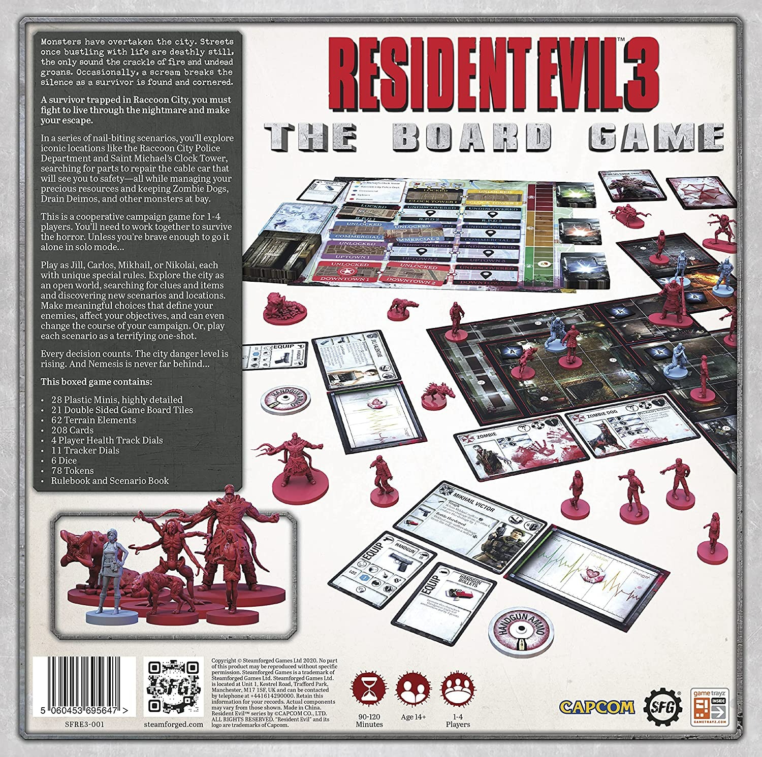 Resident Evil 3: The Board Game – A Board Game by Steamforged Games - 1-4 Oyunculu