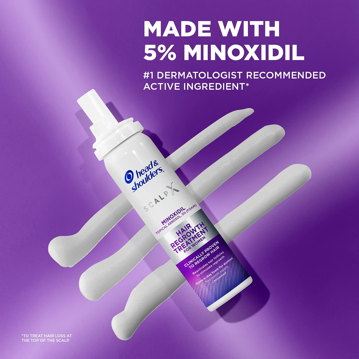 Head & Shoulders Scalp X 5% Minoxidil Hair Regrowth Treatment for Women - 3'lü Set - 2.11 Fl Oz