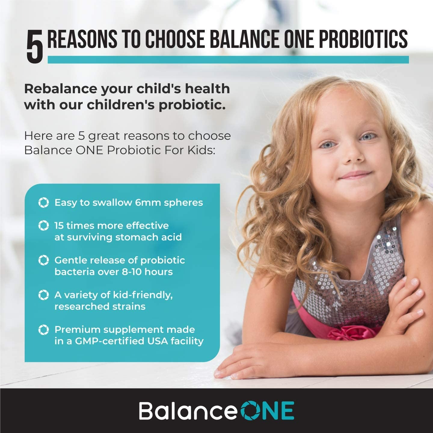 Balance One Probiotic for Kids - 60 Adet