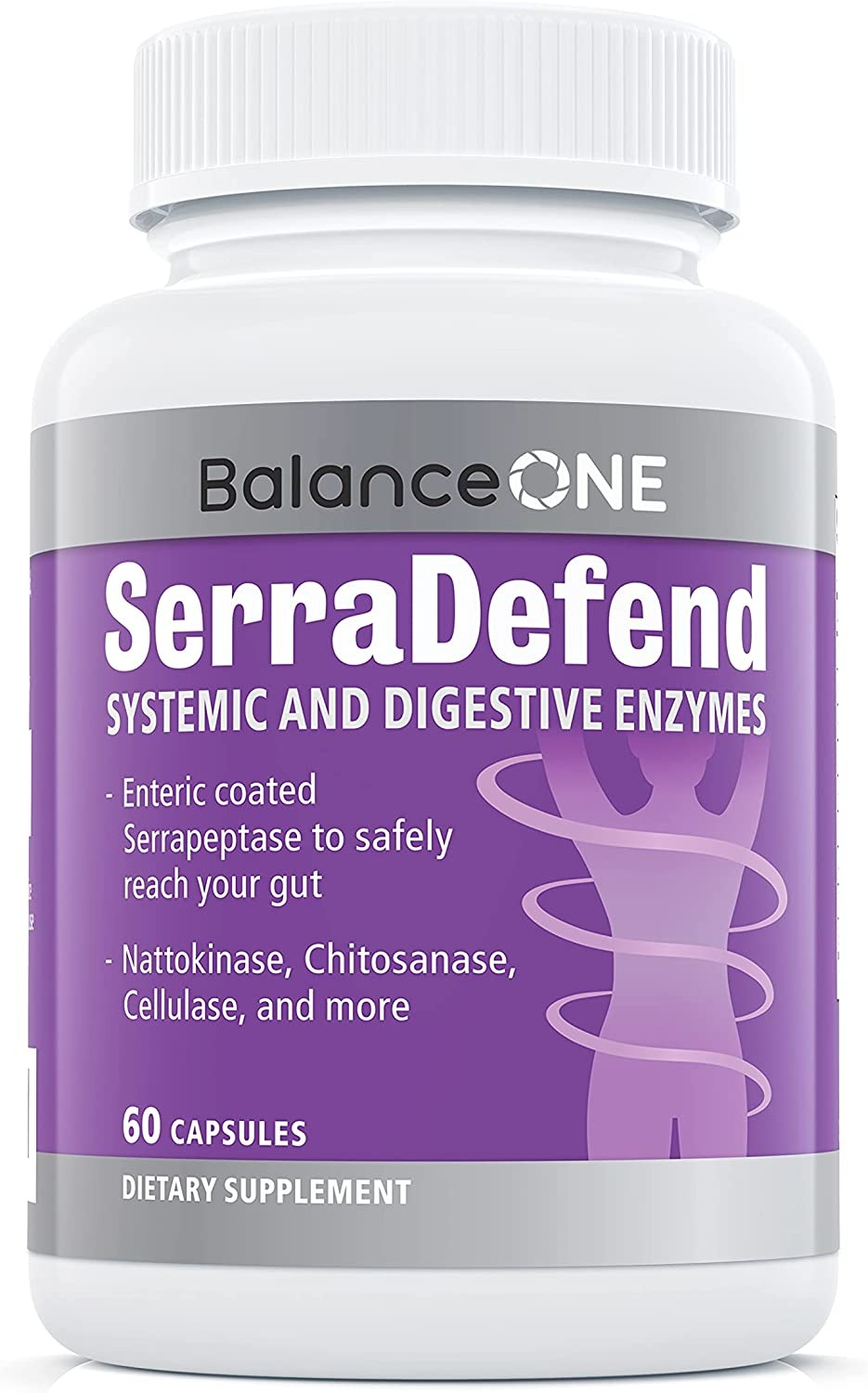 Balance One SerraDefend - Biofilm Defense, Digestion Support - 60 Adet