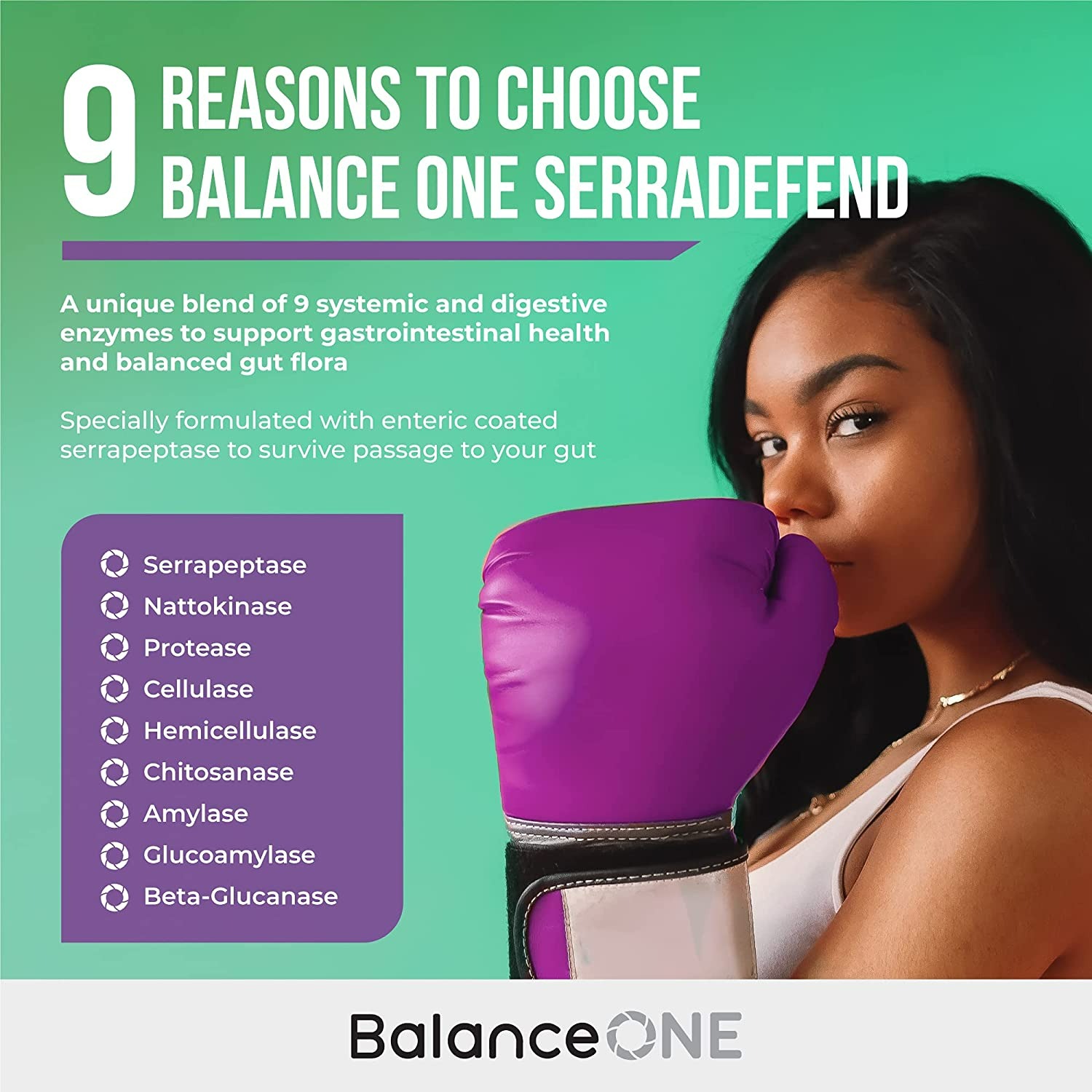 Balance One SerraDefend - Biofilm Defense, Digestion Support - 60 Adet