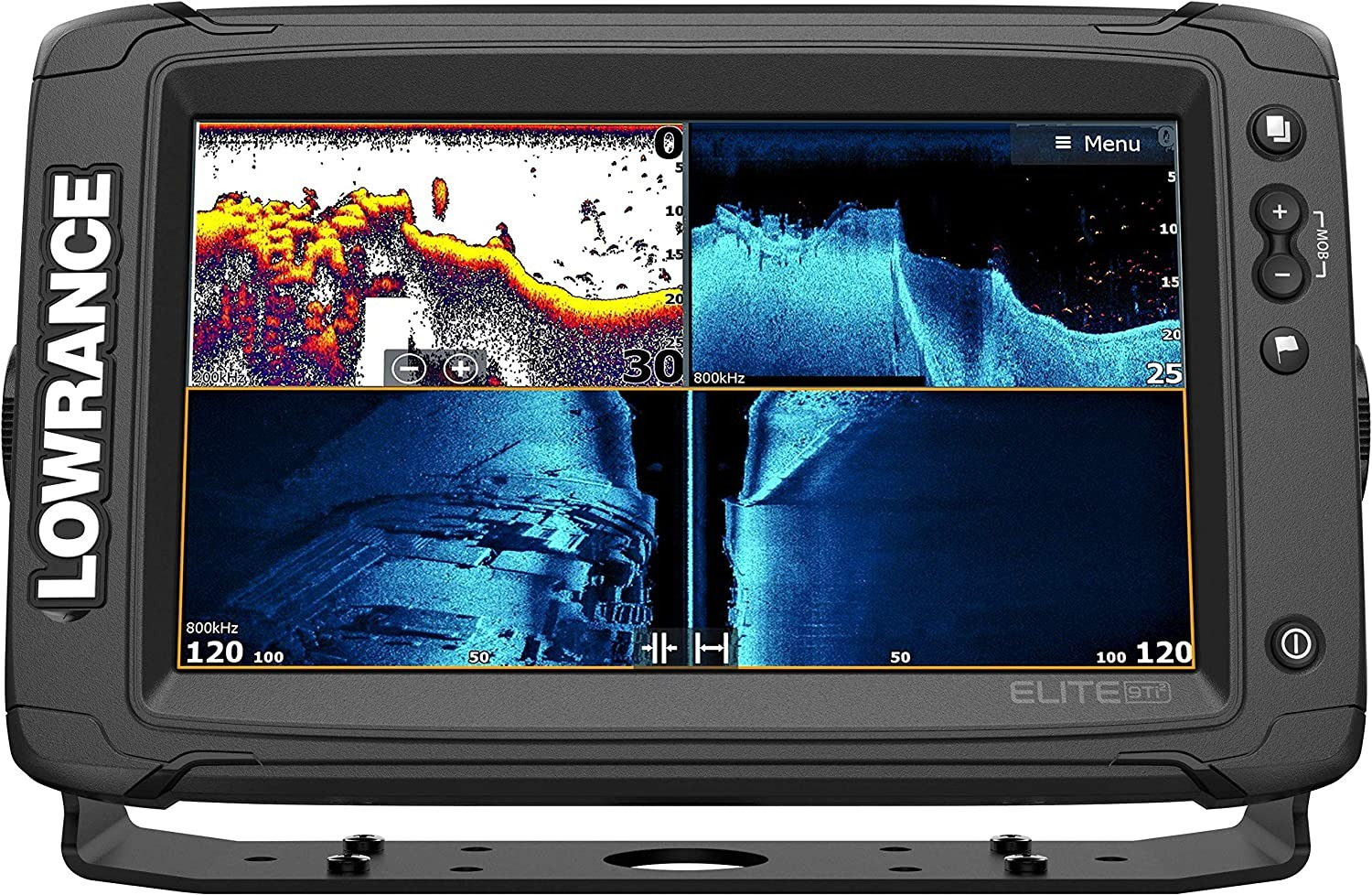 Lowrance Elite-9 Ti2 Fish Finder Active Imaging 3 in 1 Transducer - 23 cm