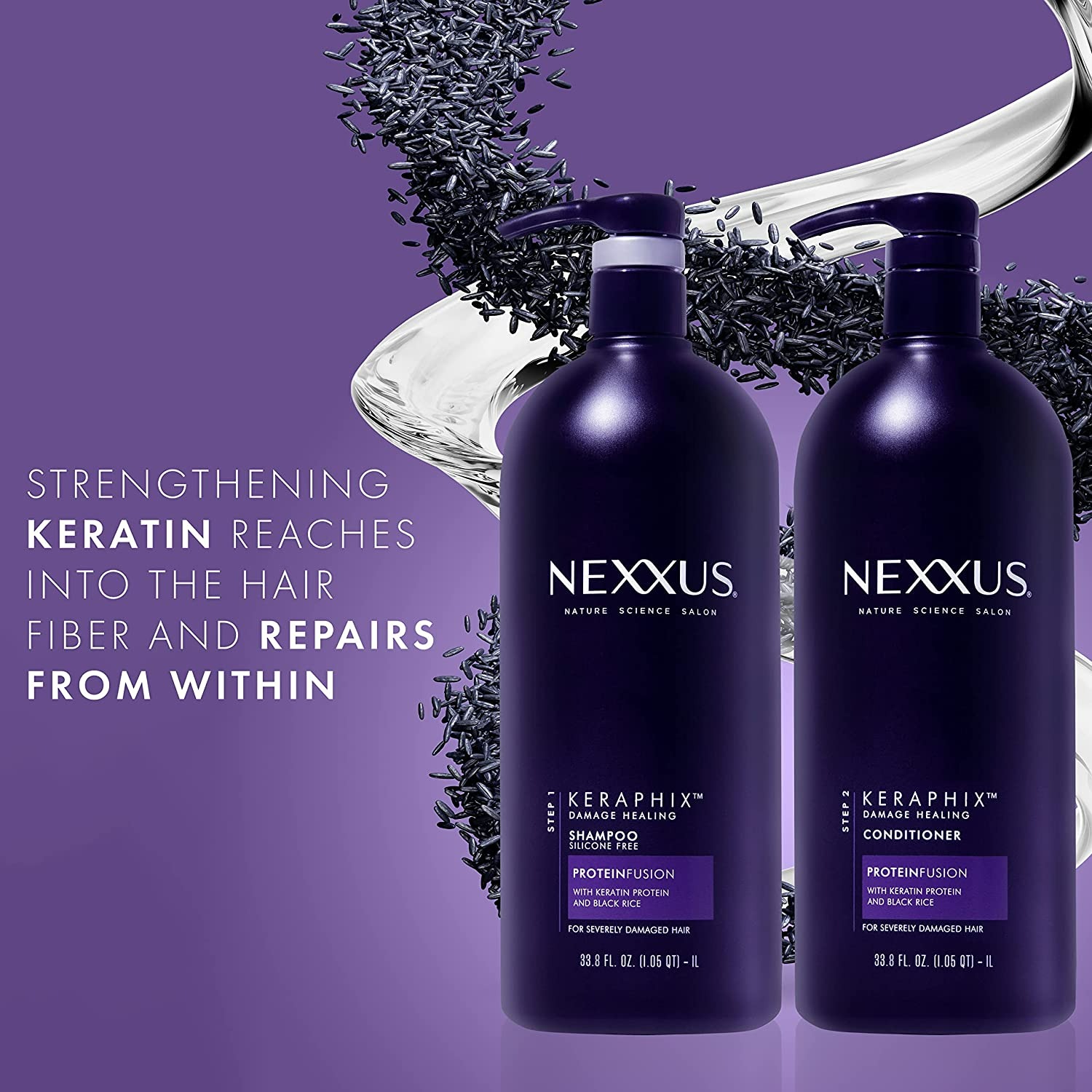 Nexxus Keraphix Shampoo for Damaged Hair - 33.8 Oz