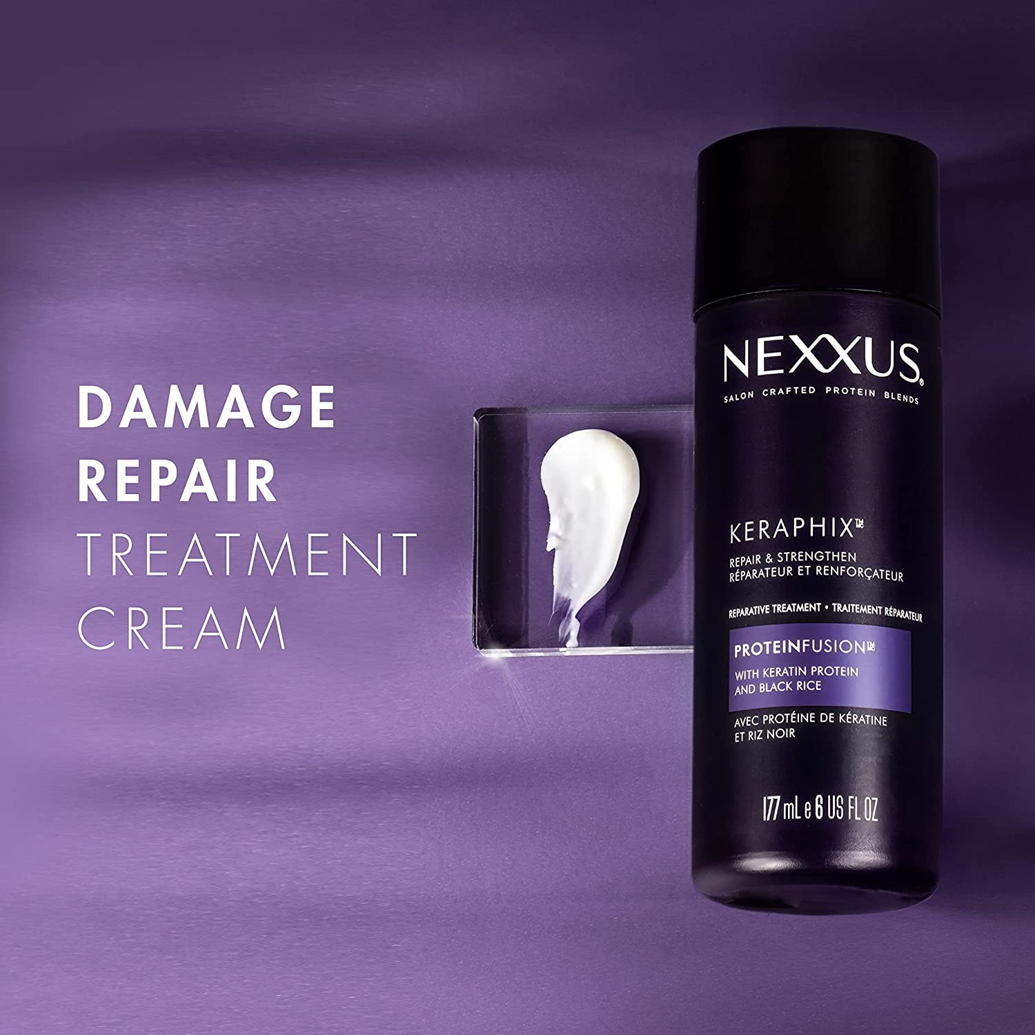 Nexxus Keraphix Damage Repair Pre-Wash Treatment Cream for Damaged Hair - 6 Oz