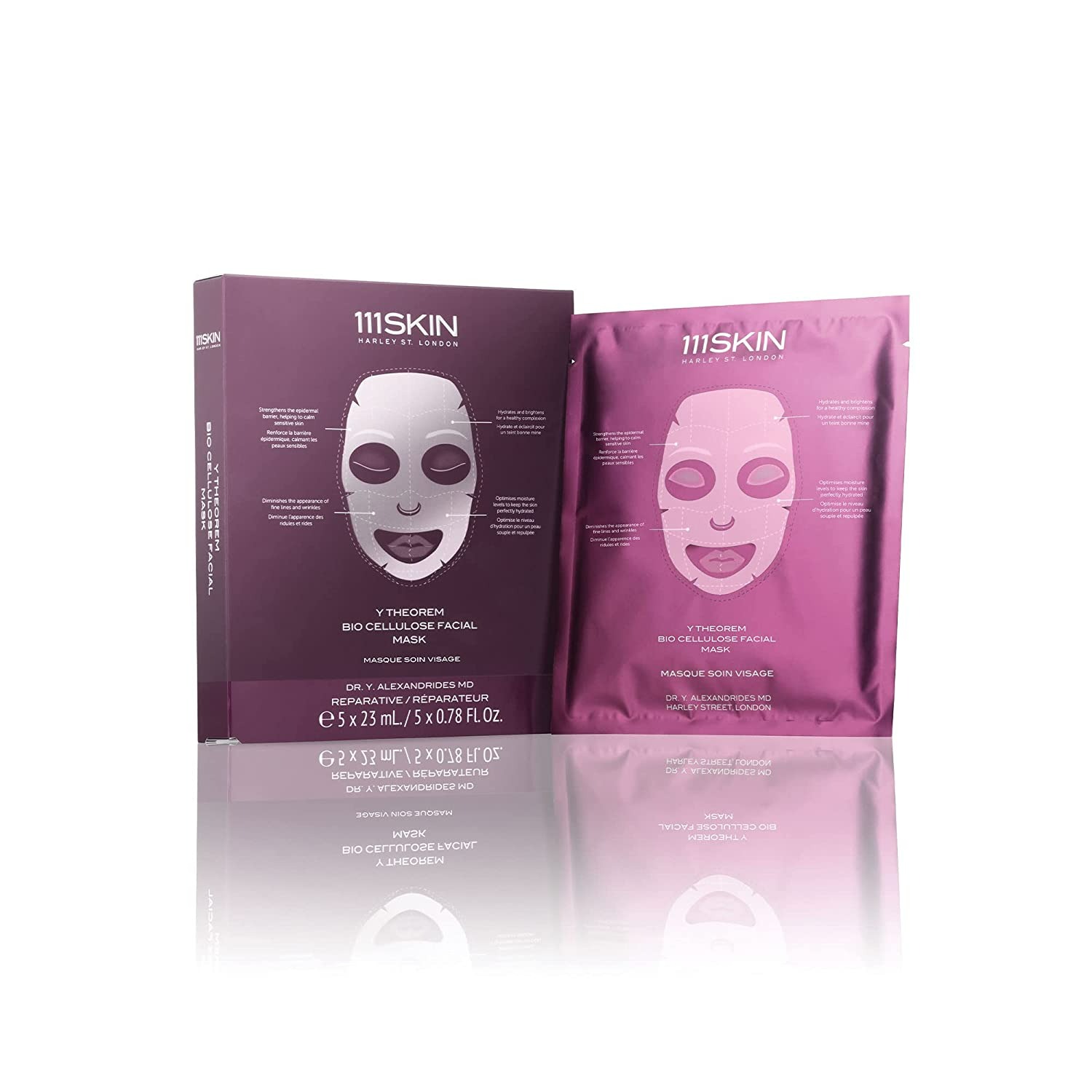 111SKIN Y Theorem Bio Cellulose Facial Mask - 5'li Set