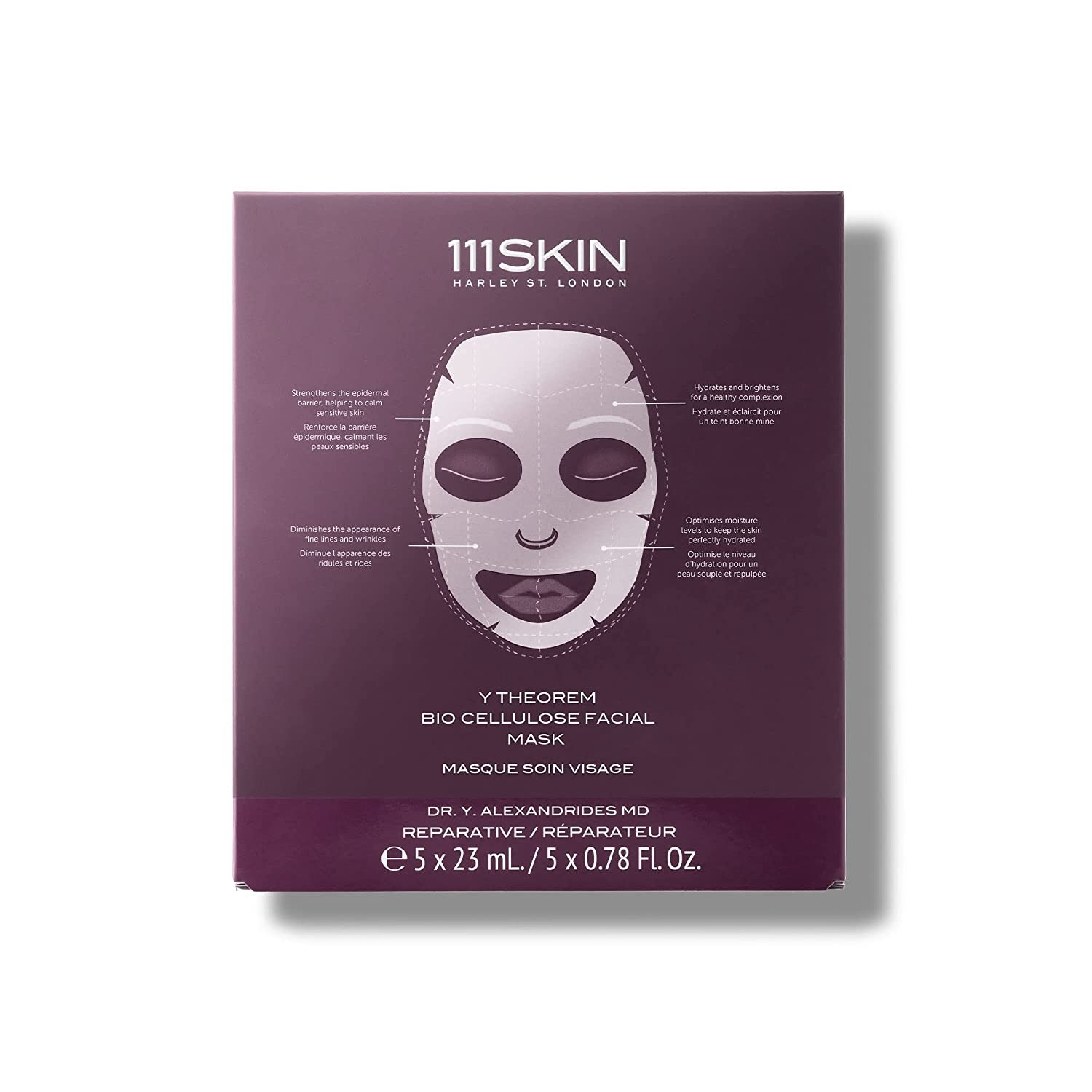 111SKIN Y Theorem Bio Cellulose Facial Mask - 5'li Set