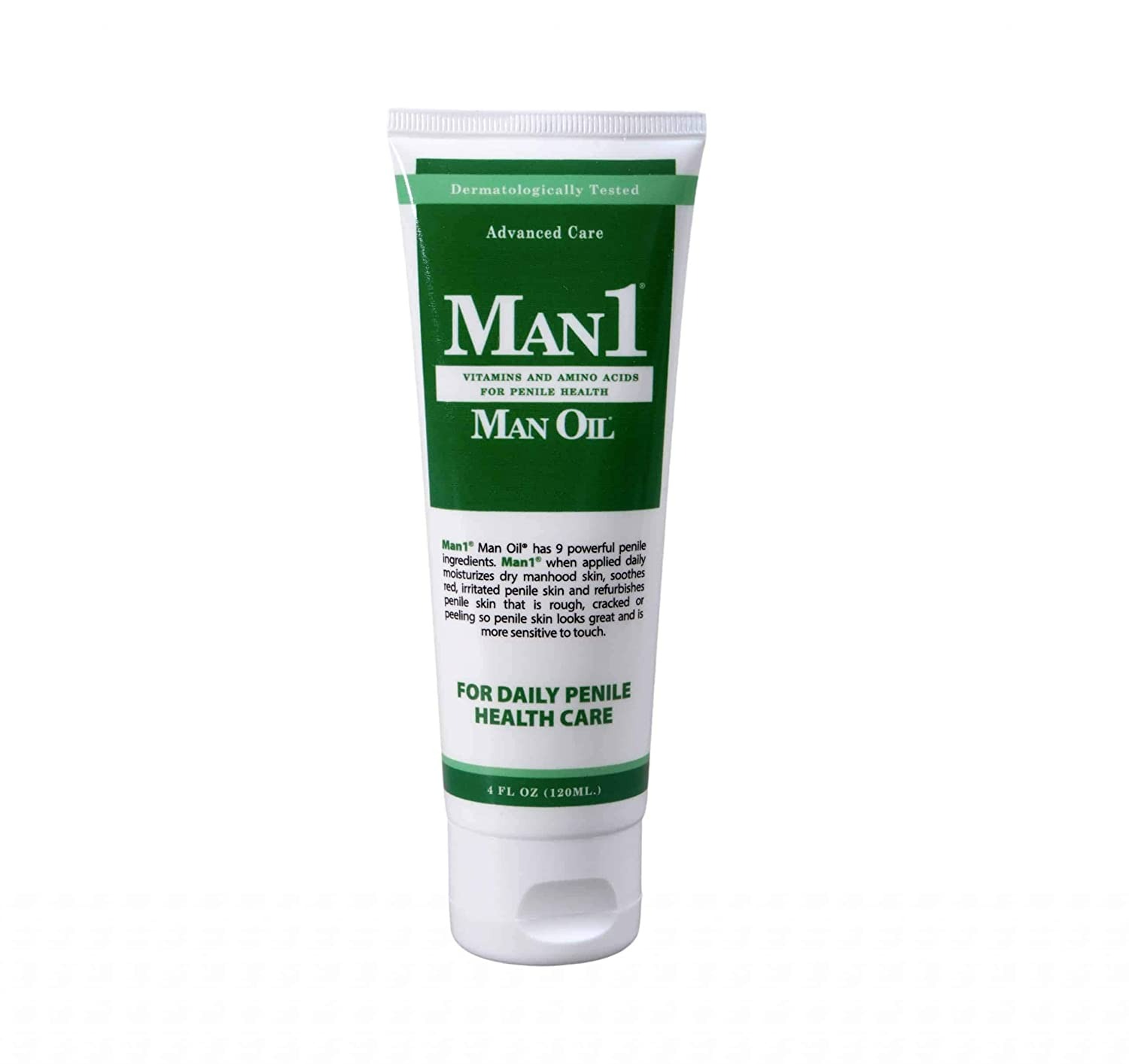 Man1 Man Oil Penile Health Cream - Advanced Care - 4 Fl Oz