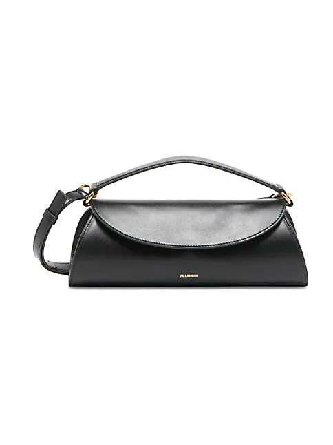 Jil Sander Small Cannolo Leather Shoulder Bag