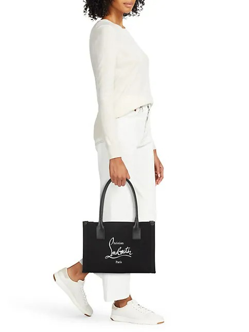 Christian Louboutin Small Nastroloubi Canvas E/W Tote Bag